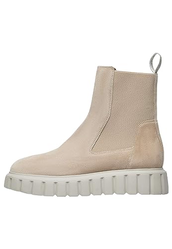VOILE BLANCHE Stiefeletten aus Veloursleder, Beige 42 im Sale